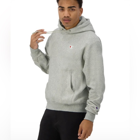 CHAMPION Men’s Reverse Weave Hoodie, C Logo Oxford Gray X-Small New with… - Picture 3 of 16